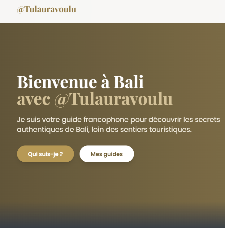 Capture d'écran du site @Tulauravoulu